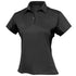 Stencil The Freshen Polo | Ladies | Short Sleeve Charcoal/Black Shirts & Tops