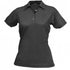 Stencil The Superdry Polo | Ladies | Short Sleeve Charcoal/Black Shirts & Tops