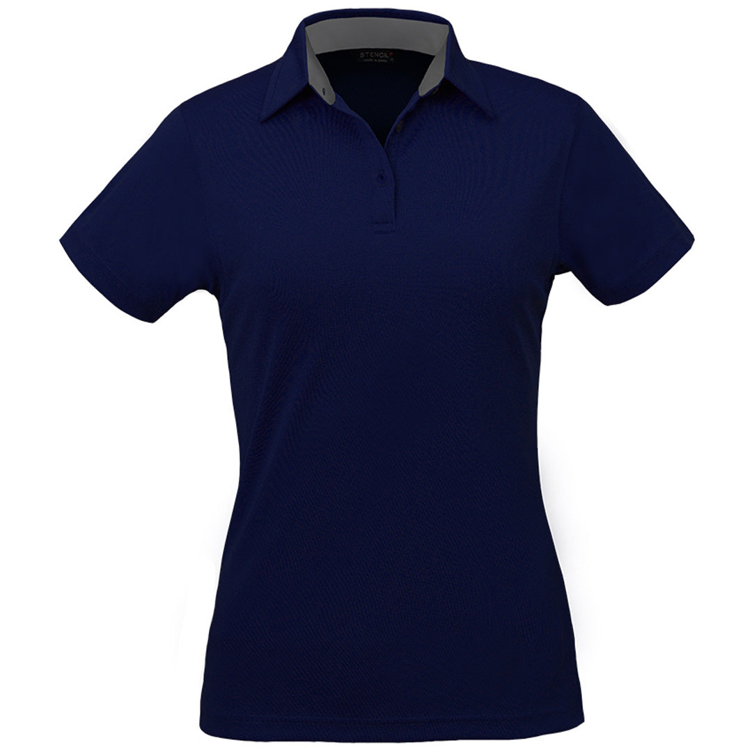 Stencil The Kahave Polo | Ladies | Short Sleeve Navy Shirts & Tops