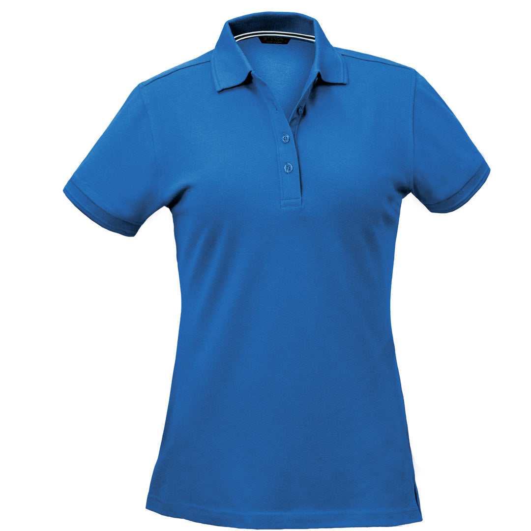Stencil The Oceanic Polo | Ladies | Short Sleeve Harbour Blue Shirts & Tops
