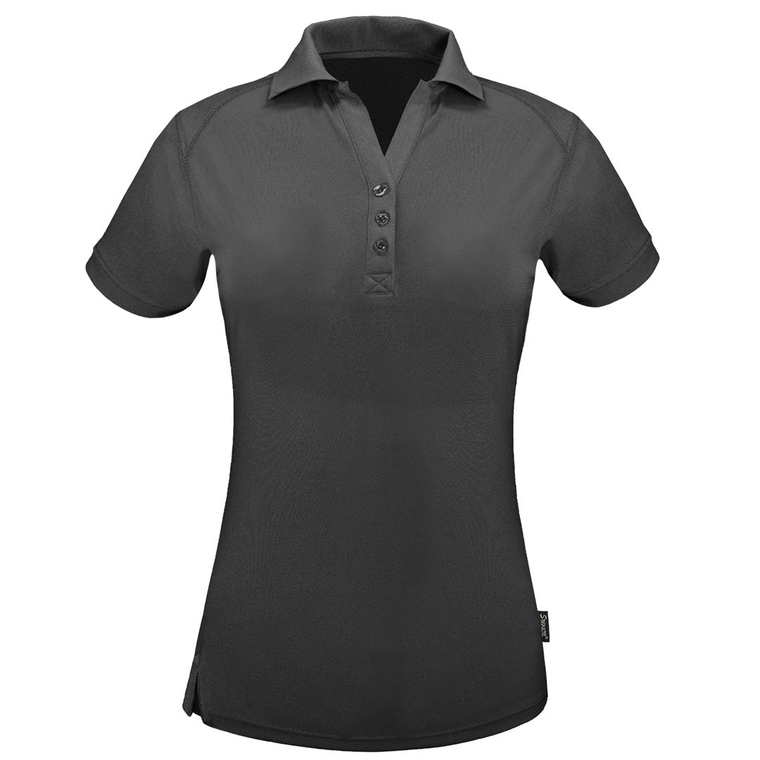 Stencil The Sorona Polo | Ladies | Short Sleeve Charcoal Shirts & Tops