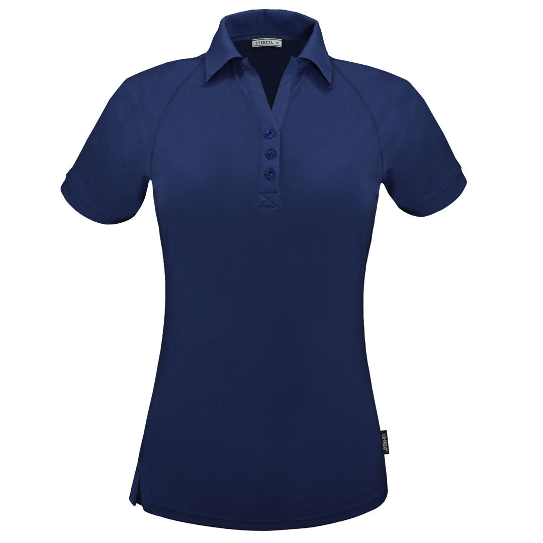 Stencil The Infinity Polo | Ladies | Short Sleeve Navy Shirts & Tops