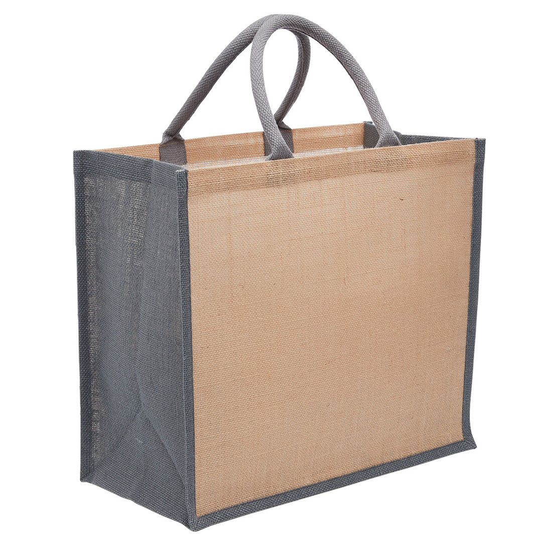 Legend The Eco Jute Tote Bag Grey Shopping Totes