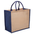 Legend The Eco Jute Tote Bag Navy Shopping Totes