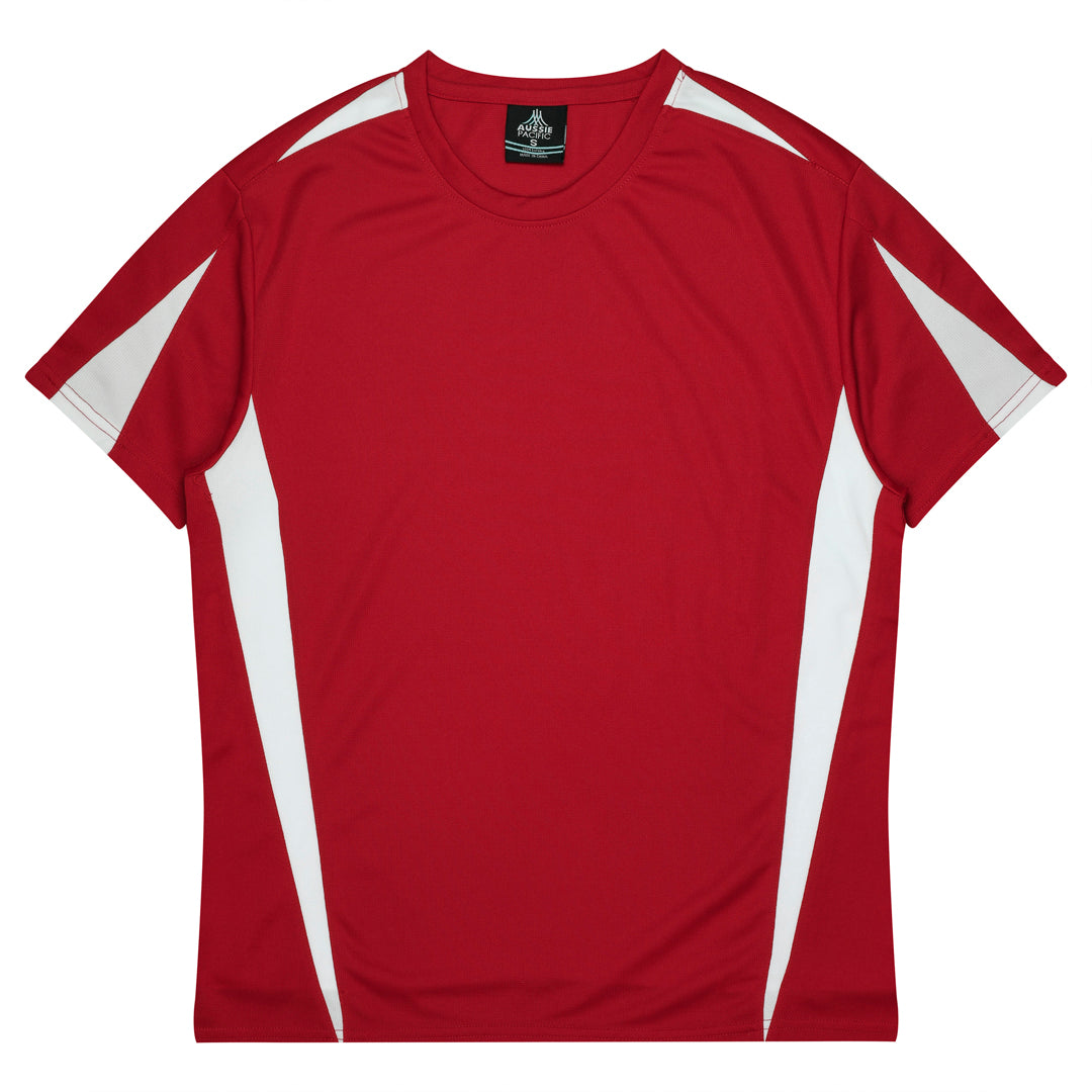 Aussie Pacific The Eureka Tee Shirt | Mens Red/White Shirts & Tops