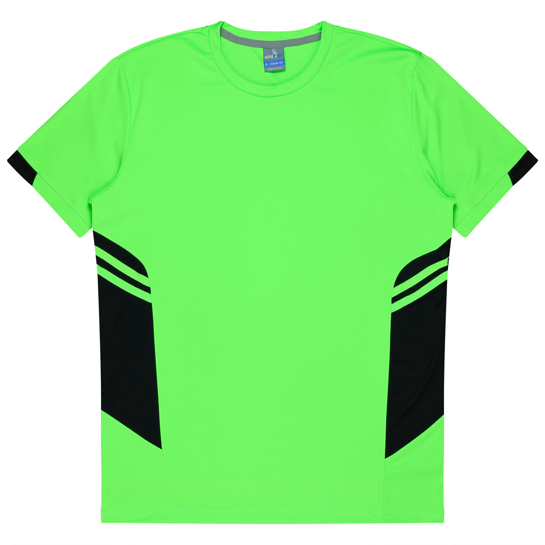 Aussie Pacific The Tasman Tee | Mens | Short Sleeve | Neon Base Neon Green/Black Shirts & Tops