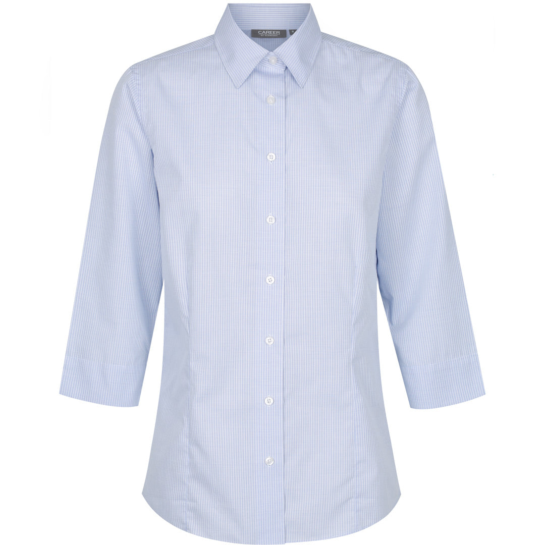 Gloweave The Guildford Shirt | Ladies | 3/4 Sleeve Blue Shirts & Tops