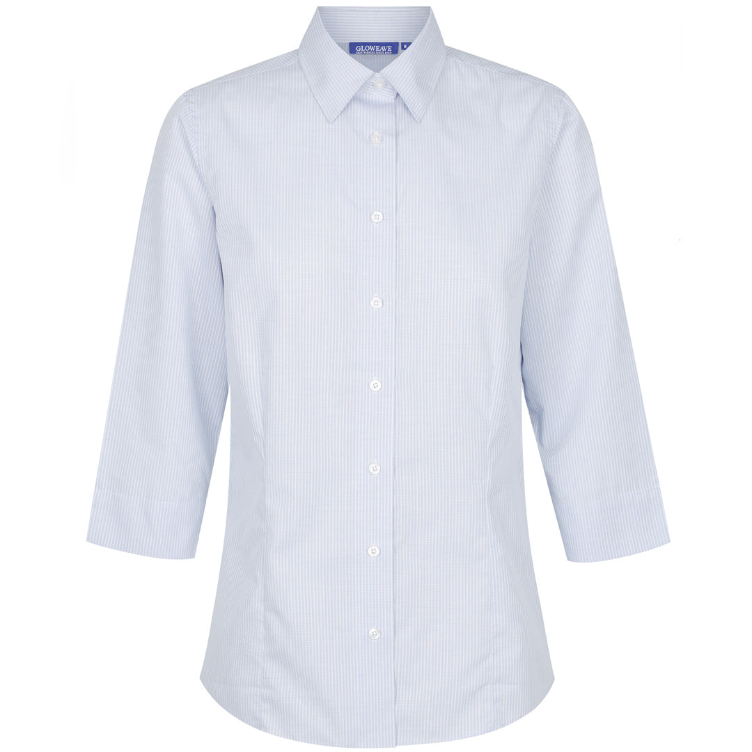 Gloweave The Guildford Shirt | Ladies | 3/4 Sleeve Silver Shirts & Tops