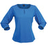 Stencil The Silvertech Top | Ladies Ocean Blue/Silver Shirts & Tops