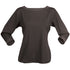 Stencil The Argent Top | Ladies | 3/4 Sleeve Charcoal Shirts & Tops