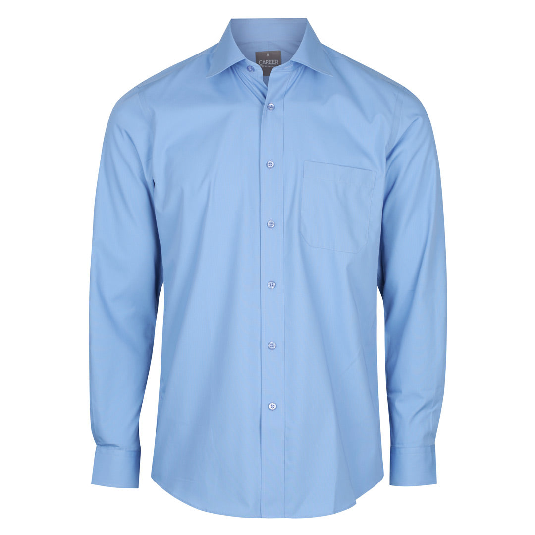 Gloweave The Nicholson Shirt | Mens | Long Sleeve | Plus French Blue Shirts & Tops