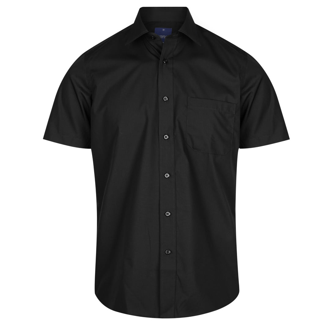Gloweave The Nicholson Shirt | Mens | Short Sleeve Black Shirts & Tops