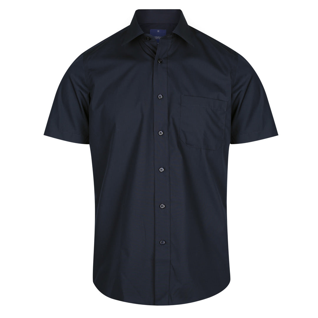 Gloweave The Nicholson Shirt | Mens | Short Sleeve Navy Shirts & Tops