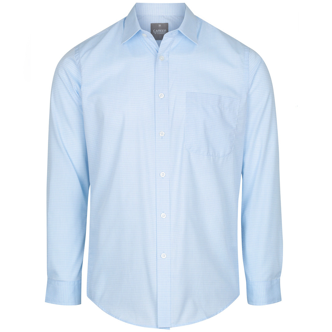 Gloweave The Bell Shirt | Mens | Long Sleeve Sky Blue Shirts & Tops