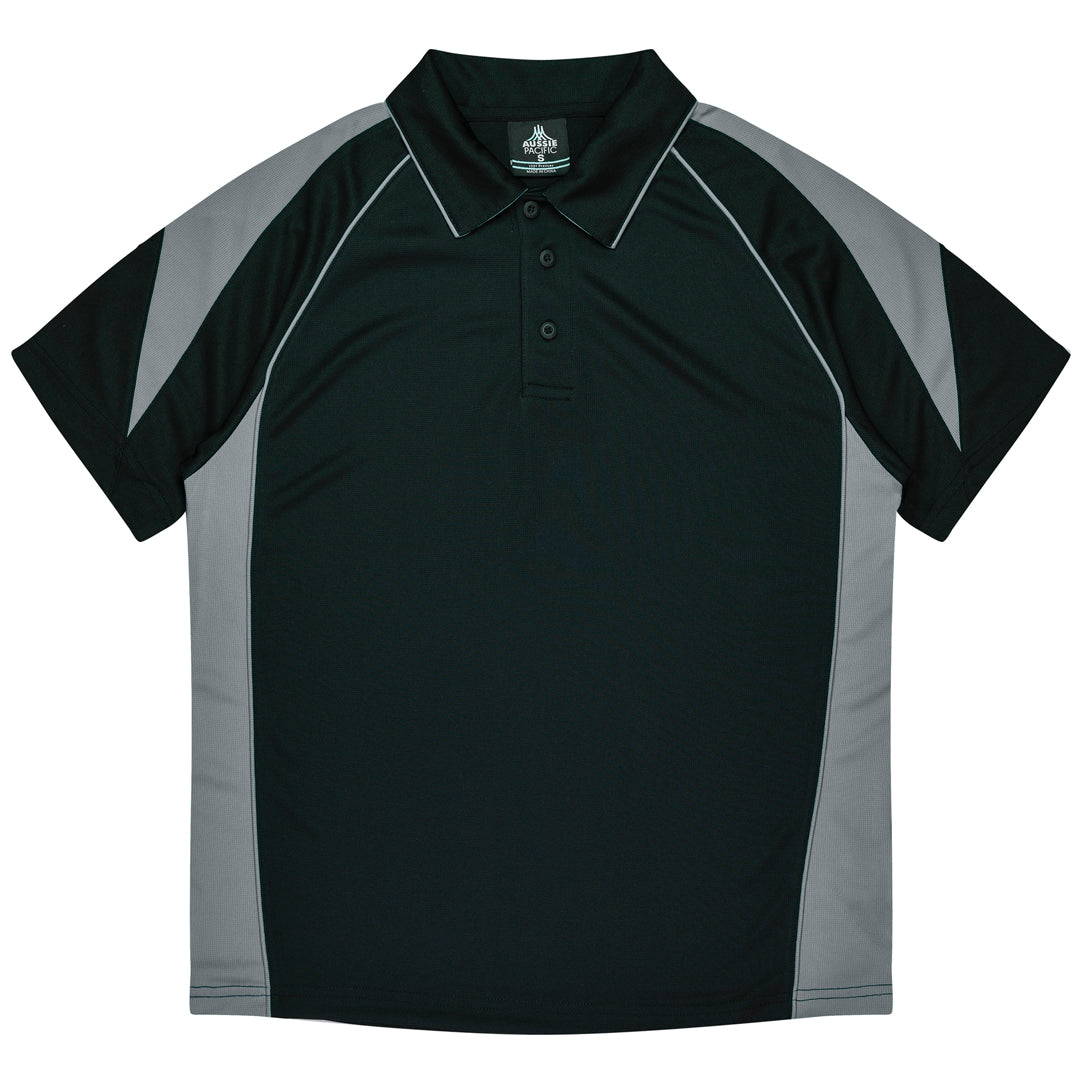 Aussie Pacific The Premier Polo | Mens Black/Ashe Shirts & Tops