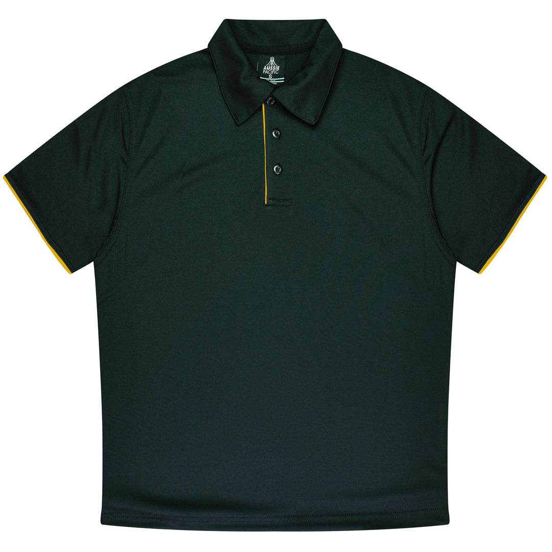 Aussie Pacific The Yarra Polo | Mens Black/Gold Shirts & Tops