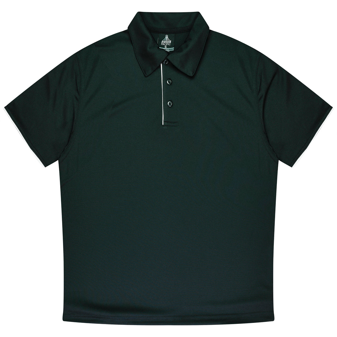 Aussie Pacific The Yarra Polo | Mens Black/White Shirts & Tops