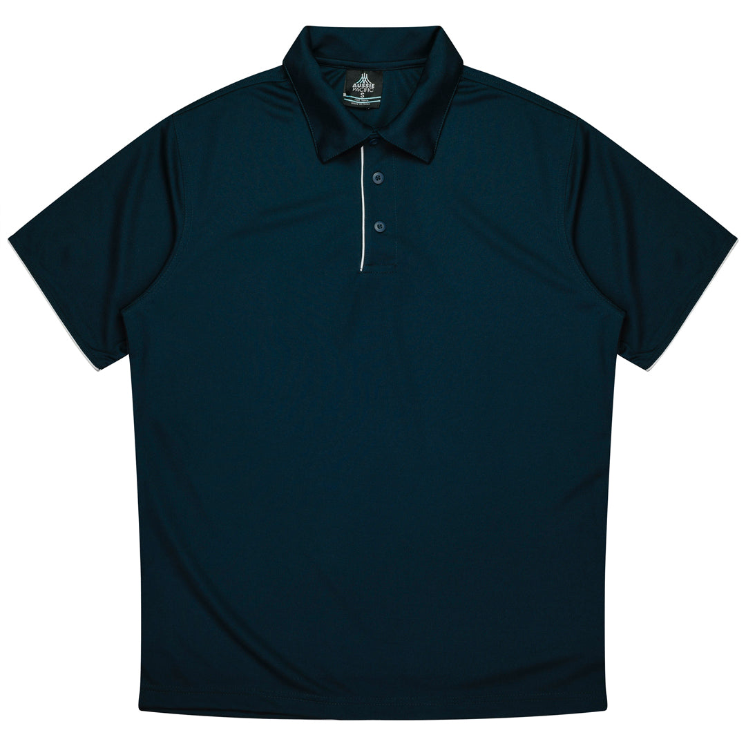 Aussie Pacific The Yarra Polo | Mens Navy/White Shirts & Tops