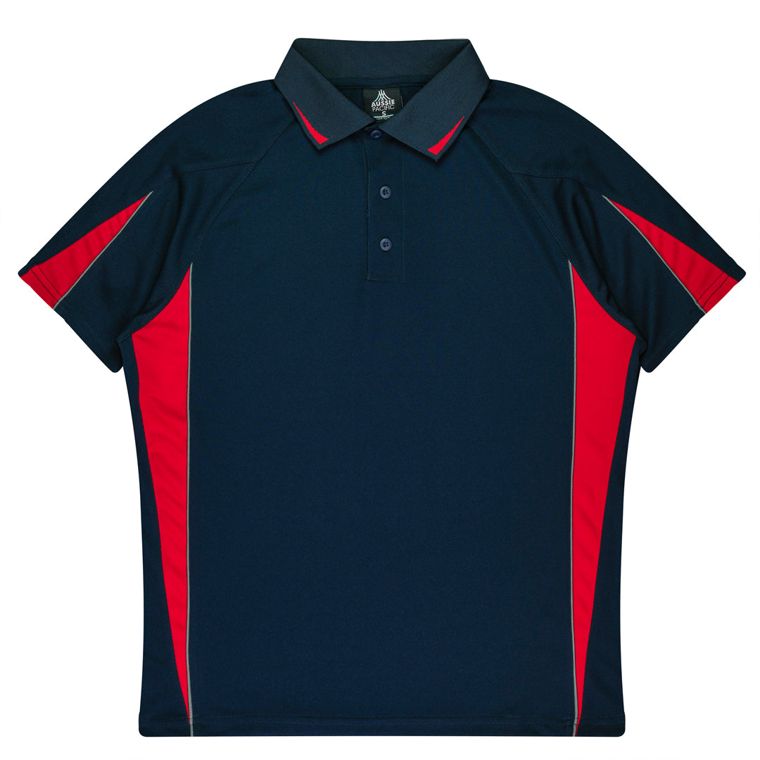 Aussie Pacific The Eureka Polo Shirt | Mens Navy/Red Shirts & Tops