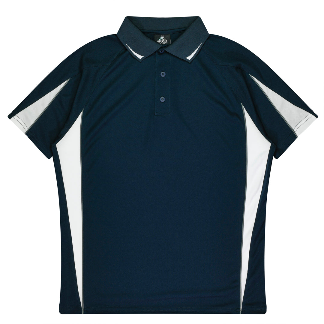 Aussie Pacific The Eureka Polo Shirt | Mens Navy/White Shirts & Tops