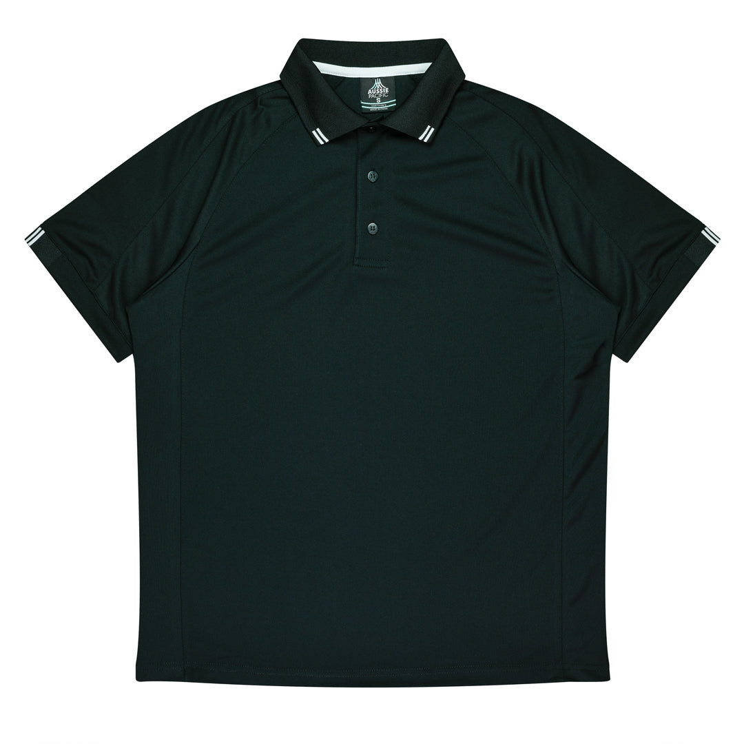Aussie Pacific The Flinders Polo | Mens | Short Sleeve Black/White Shirts & Tops