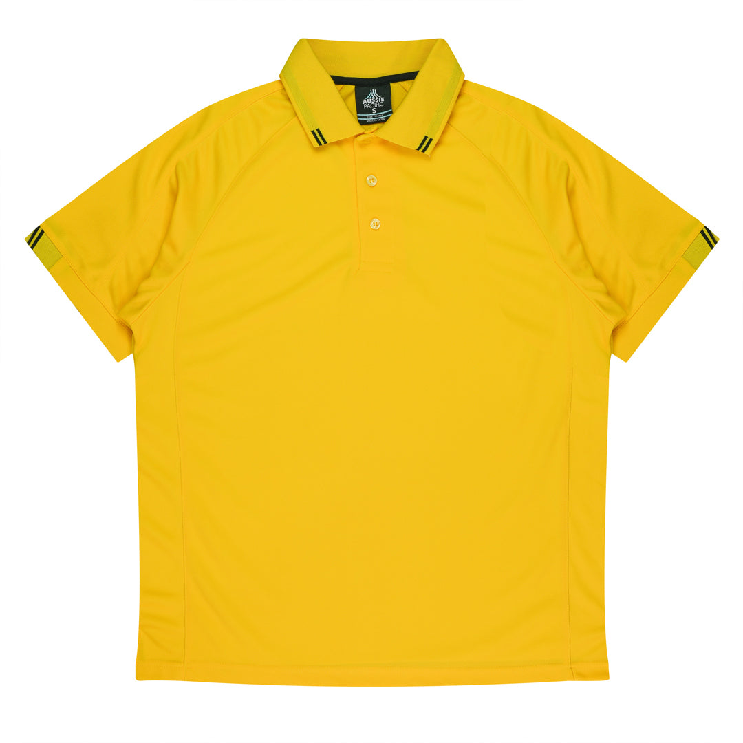 Aussie Pacific The Flinders Polo | Mens | Short Sleeve Canary/Black Shirts & Tops