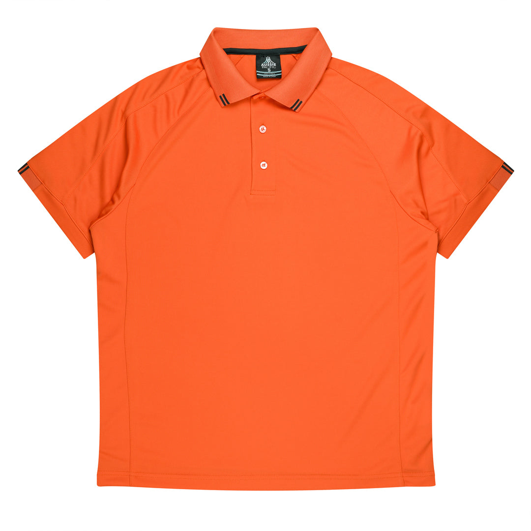Aussie Pacific The Flinders Polo | Mens | Short Sleeve Orange/Slate Shirts & Tops