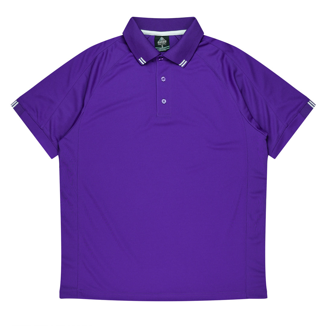Aussie Pacific The Flinders Polo | Mens | Short Sleeve Purple/White Shirts & Tops