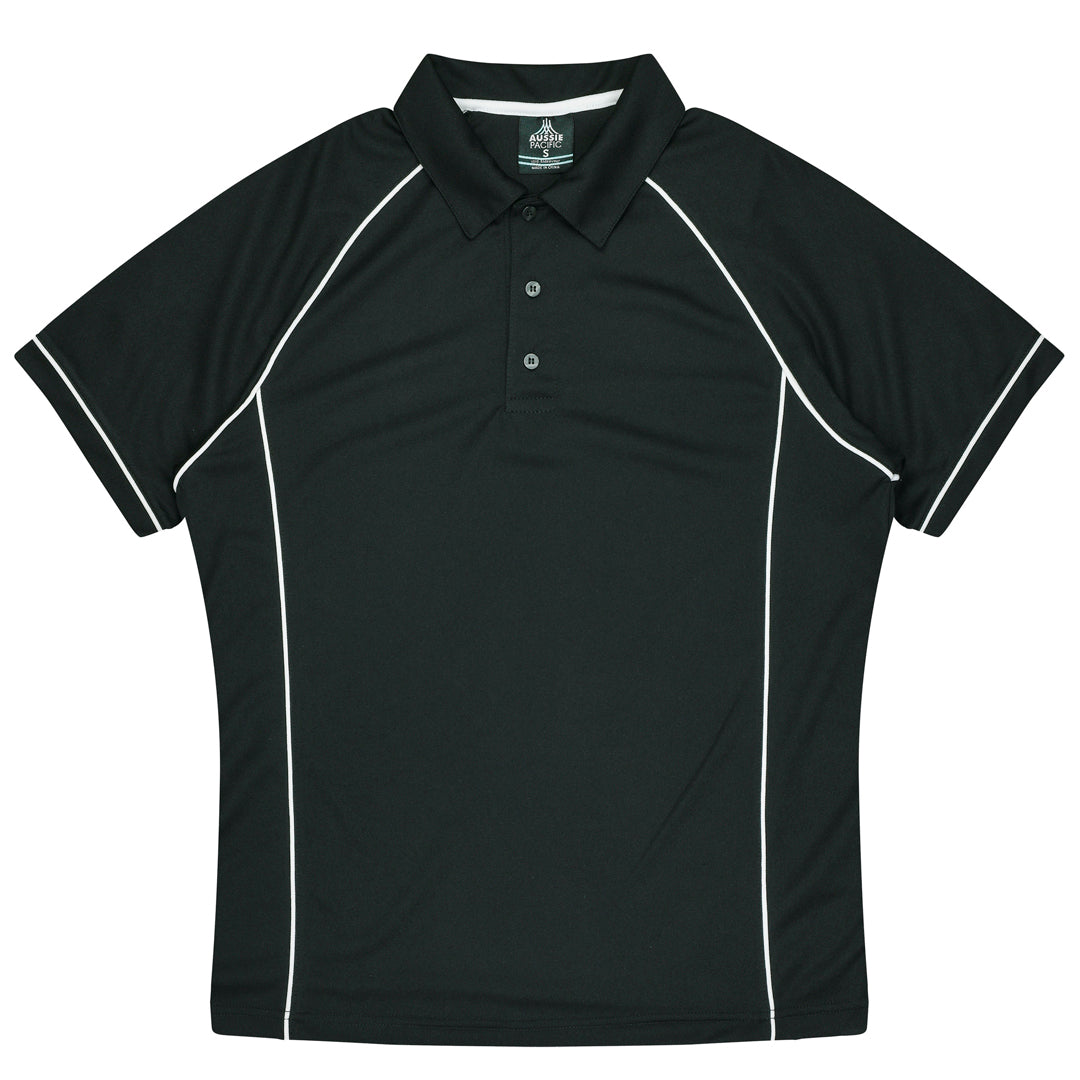 Aussie Pacific The Endeavour Polo | Mens | Short Sleeve Black/White Shirts & Tops