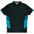 Aussie Pacific The Tasman Polo | Mens | Short Sleeve | Black Base Black/Teal Shirts & Tops