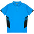Aussie Pacific The Tasman Polo | Mens | Short Sleeve | Blue Base Cyan/Black Shirts & Tops