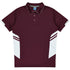 Aussie Pacific The Tasman Polo | Mens | Short Sleeve | Mixed Base Maroon/White Shirts & Tops