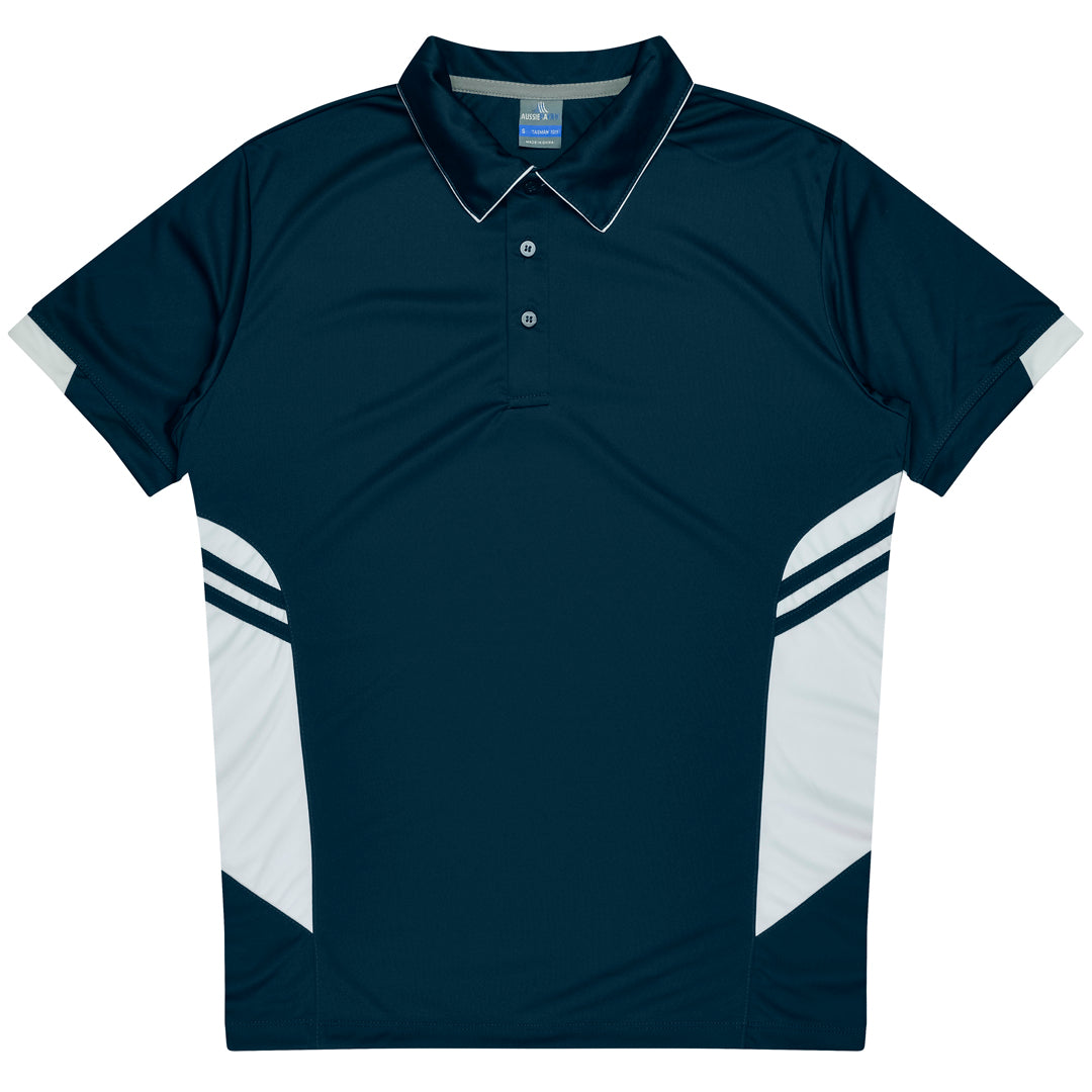 Aussie Pacific The Tasman Polo | Mens | Short Sleeve | Navy Base Navy/White Shirts & Tops