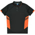 Aussie Pacific The Tasman Polo | Mens | Short Sleeve | Grey Base Slate/Neon Orange Shirts & Tops