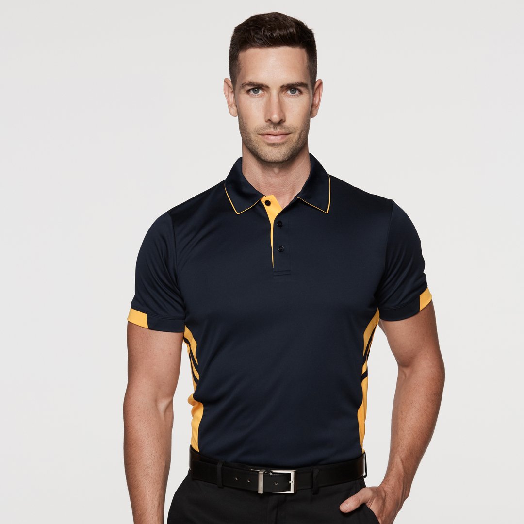 Aussie Pacific The Tasman Polo | Mens | Short Sleeve | Black Base Shirts & Tops