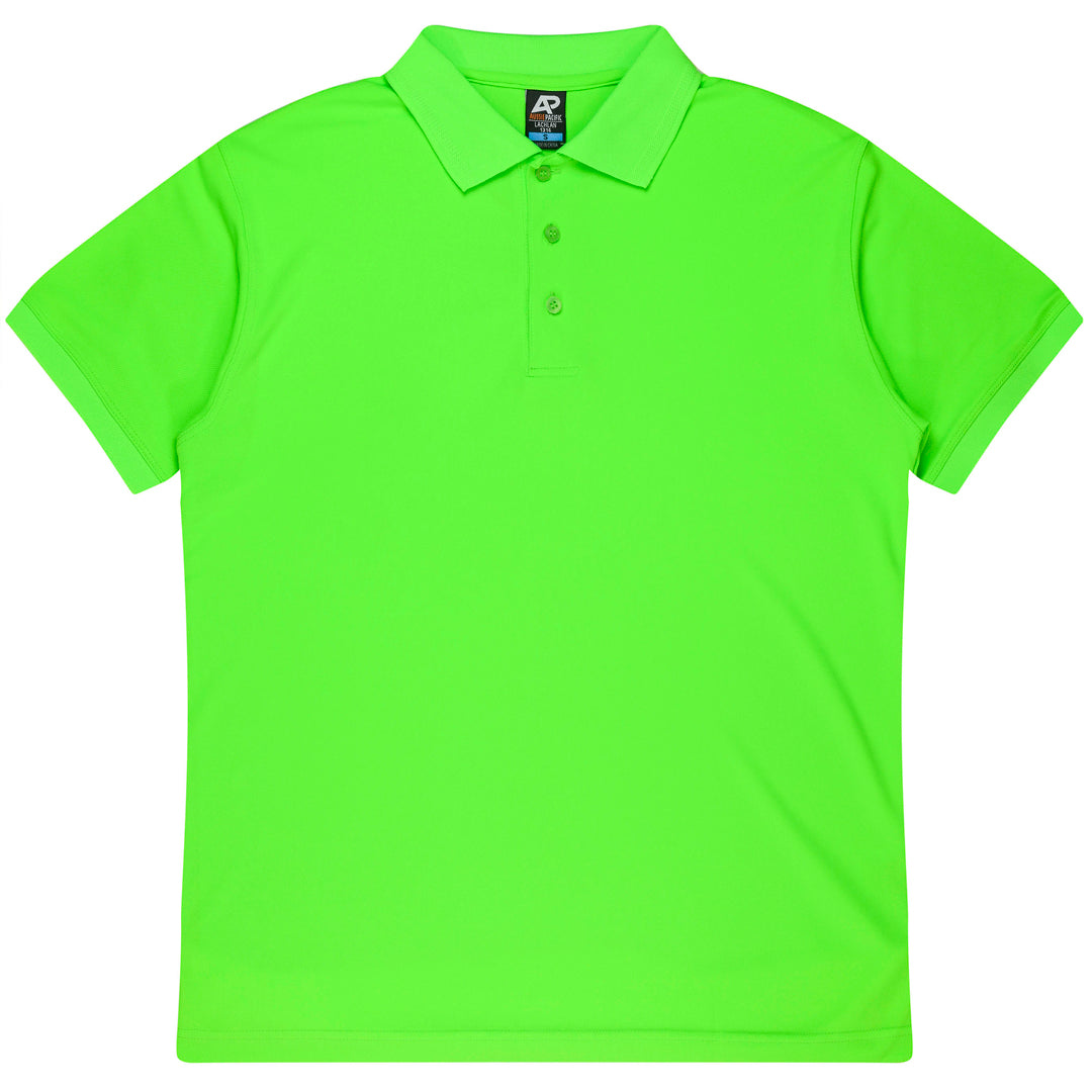 Aussie Pacific The Lachlan Polo | Mens | Short Sleeve Neon Green Shirts & Tops