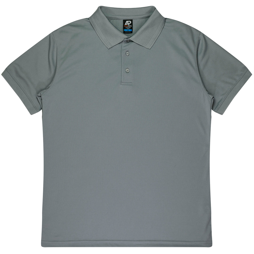 Aussie Pacific The Lachlan Polo | Mens | Short Sleeve Silver Shirts & Tops