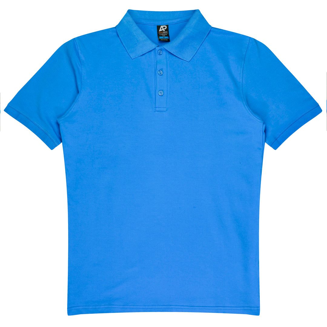 Aussie Pacific The Claremont Polo | Mens | Short Sleeve Cyan Shirts & Tops