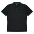 Aussie Pacific The Cottesloe Polo | Mens | Short Sleeve Black/Teal Shirts & Tops