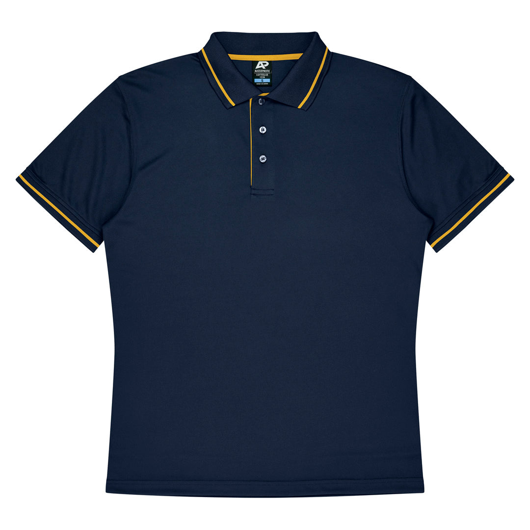Aussie Pacific The Cottesloe Polo | Mens | Short Sleeve Navy/Gold Shirts & Tops