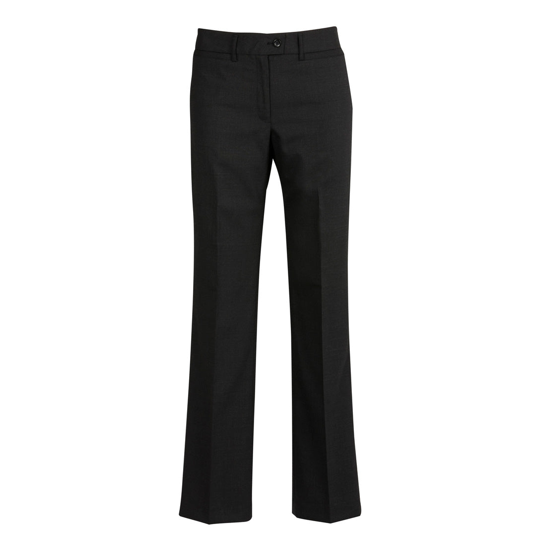 Biz Corporates The Cool Wool Relaxed Pant | Ladies Black Pants