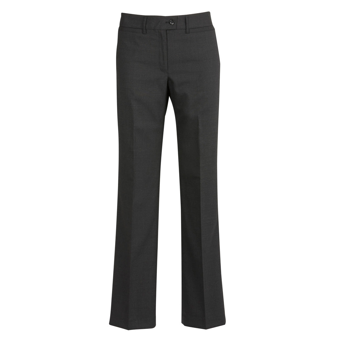 Biz Corporates The Cool Wool Relaxed Pant | Ladies Charcoal Pants