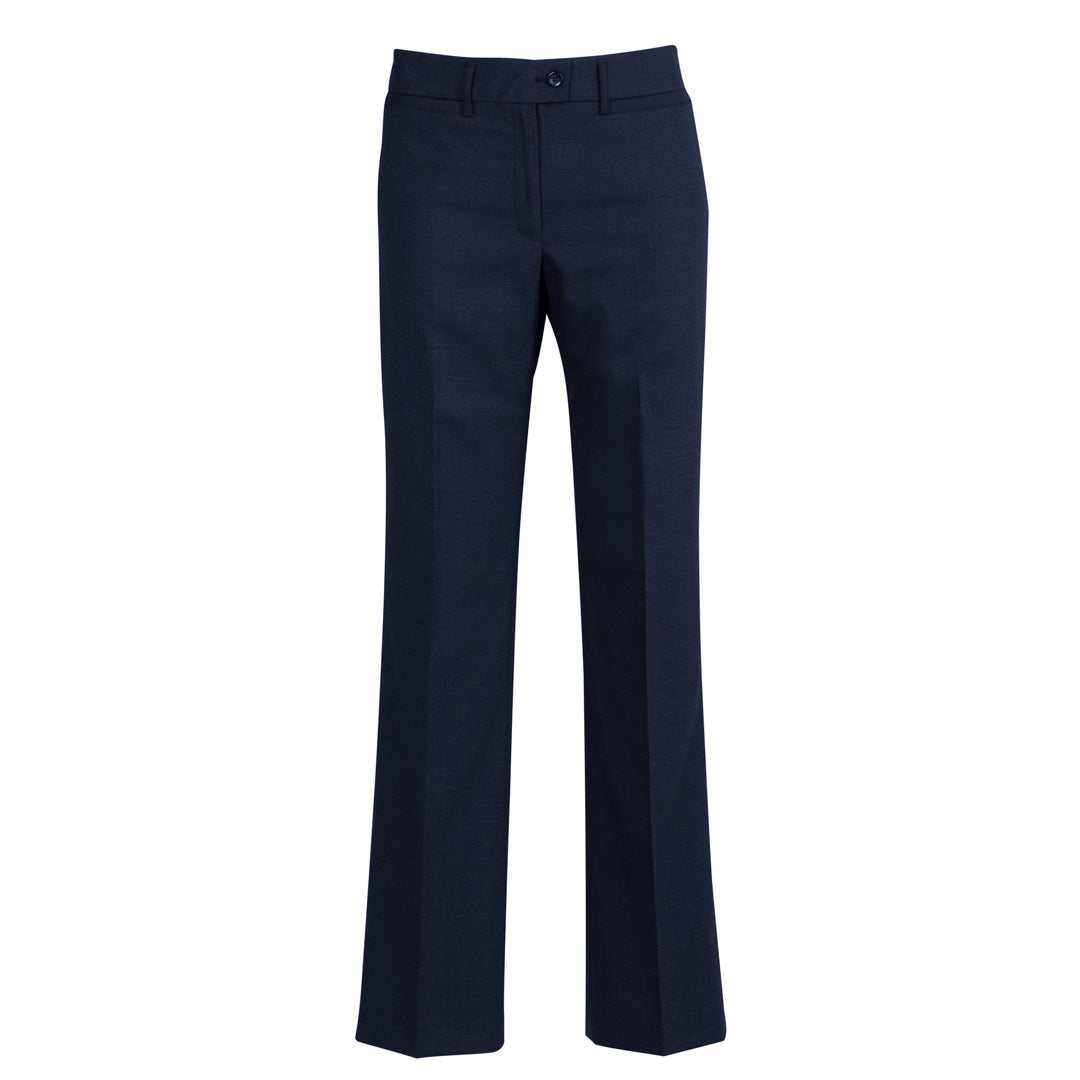 Biz Corporates The Cool Wool Relaxed Pant | Ladies Navy Pants