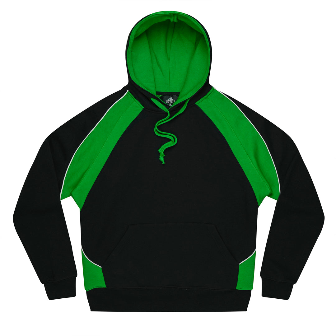 Aussie Pacific The Huxley Hoodie | Mens Black/Kawa Green/White Outerwear