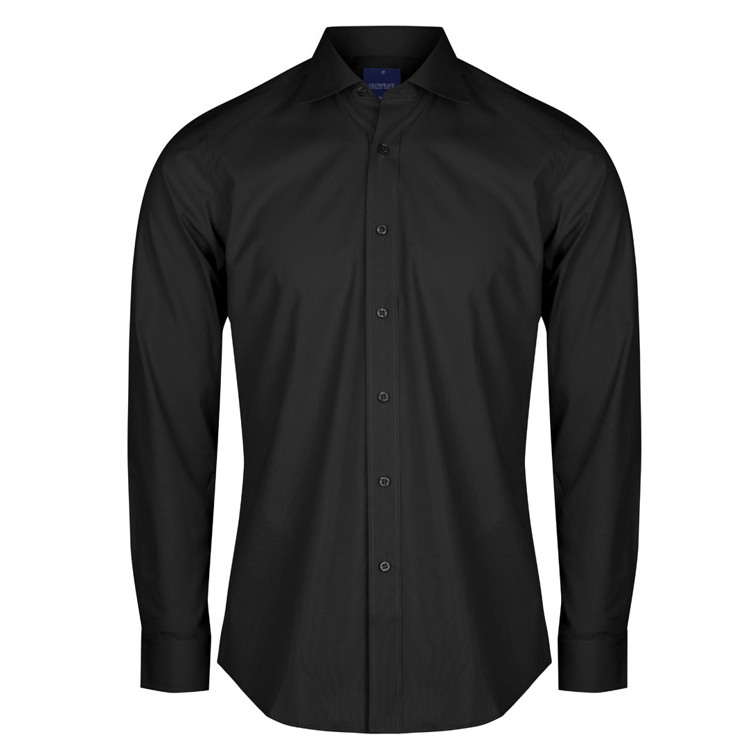 Gloweave The Nicholson Shirt | Mens | Slim Fit | Long Sleeve Black Shirts & Tops