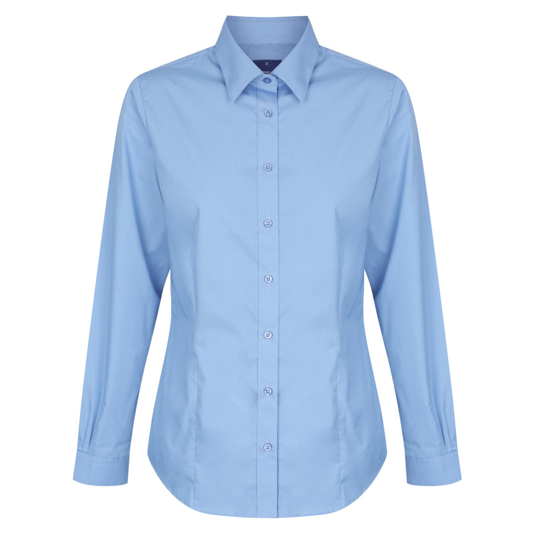 Gloweave The Nicholson Shirt | Ladies | Slim Fit | Long Sleeve French Blue Shirts & Tops