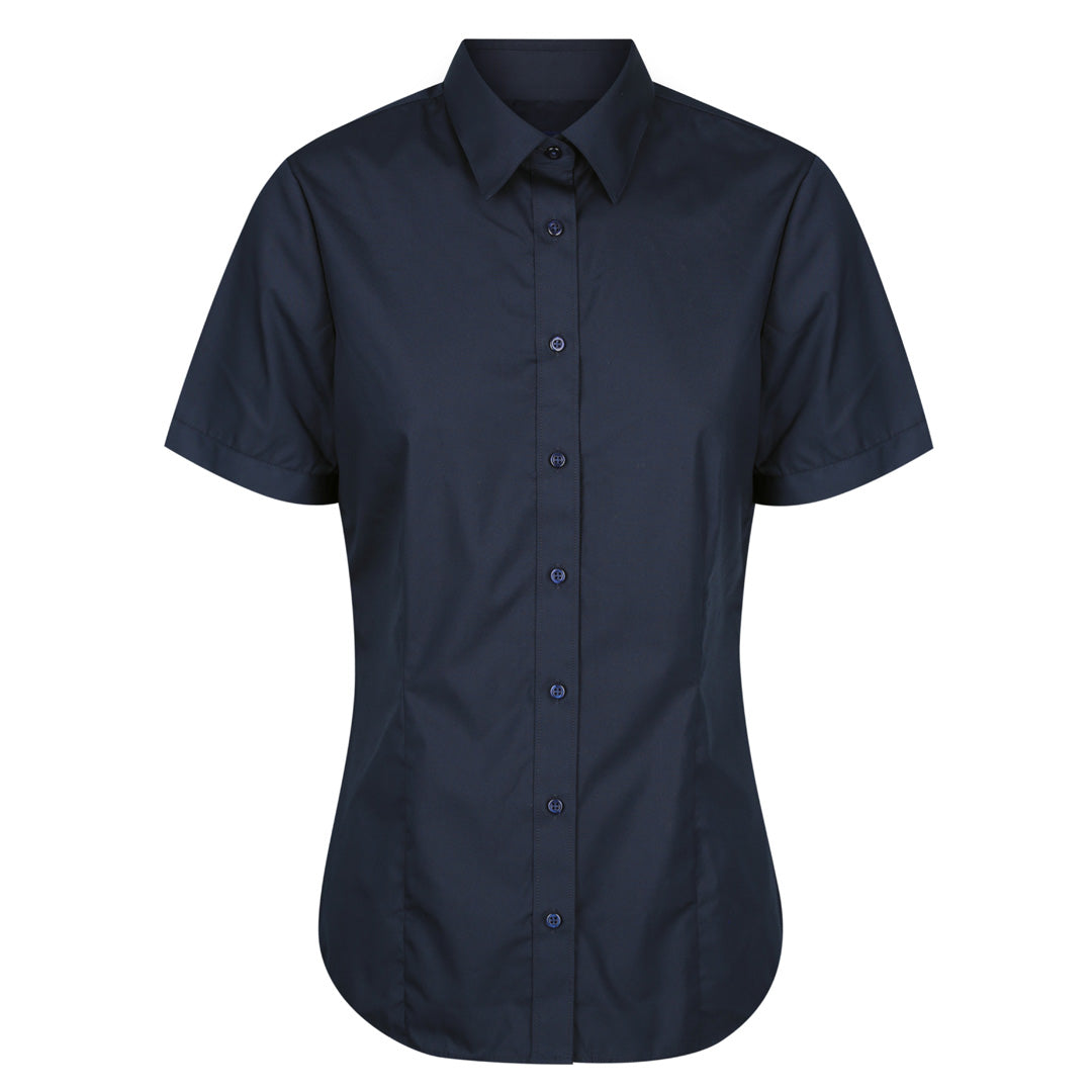 Gloweave The Nicholson Shirt | Ladies | Slim Fit | Short Sleeve Navy Shirts & Tops