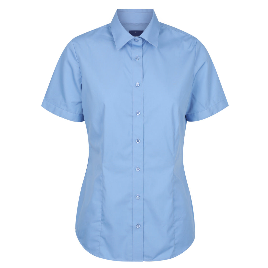 Gloweave The Nicholson Shirt | Ladies | Slim Fit | Short Sleeve French Blue Shirts & Tops