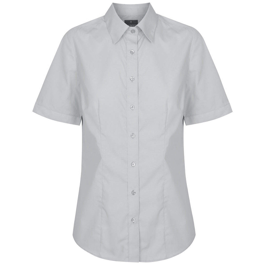 Gloweave The Nicholson Shirt | Ladies | Slim Fit | Short Sleeve Silver Shirts & Tops