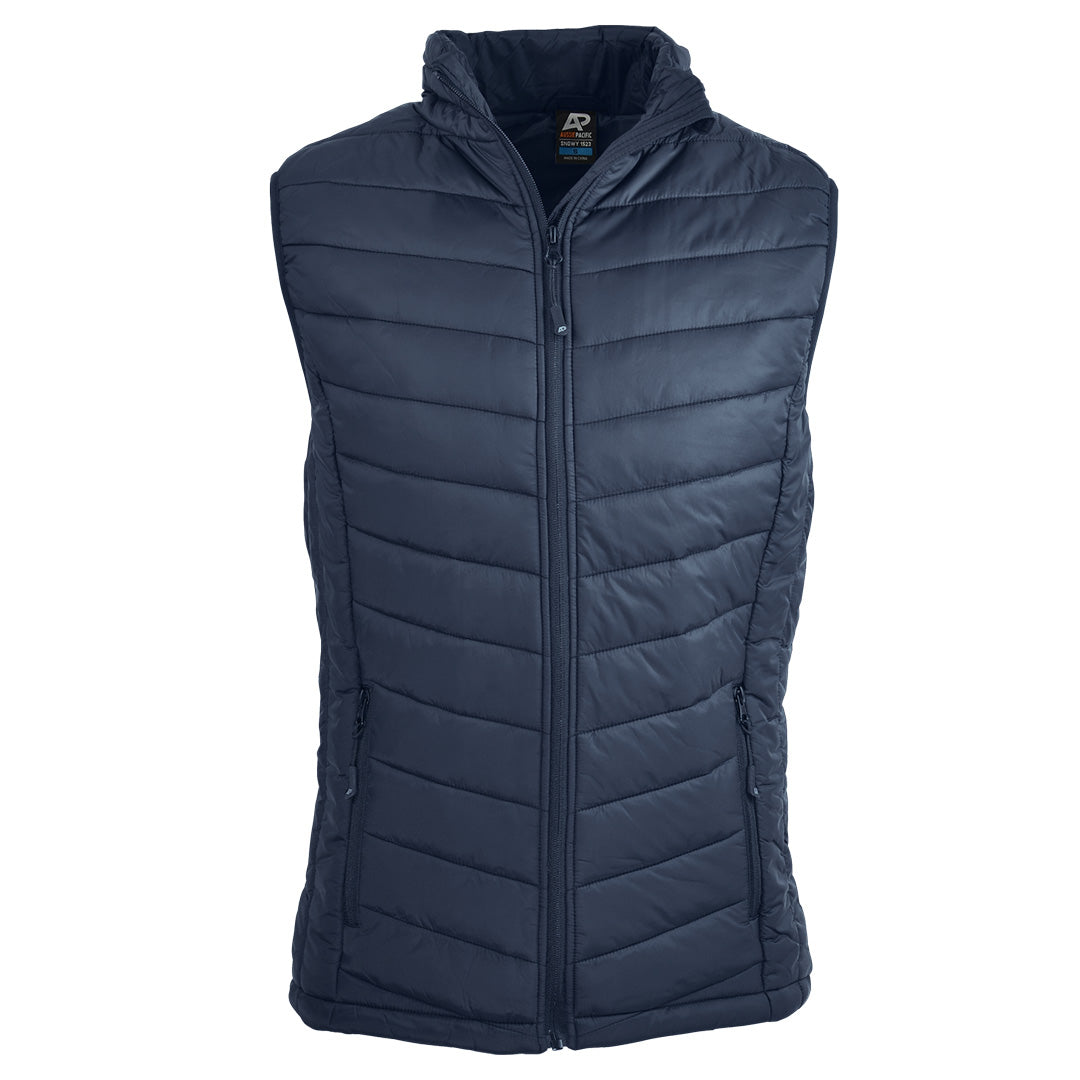 Aussie Pacific The Snowy Puffer Vest | Mens Navy Vests